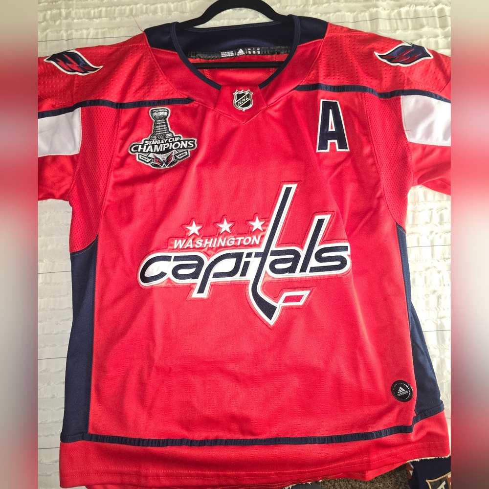 Washington Capitals Nicklas Backstrom 2018 Stanley Cup Replica Adidas Jersey